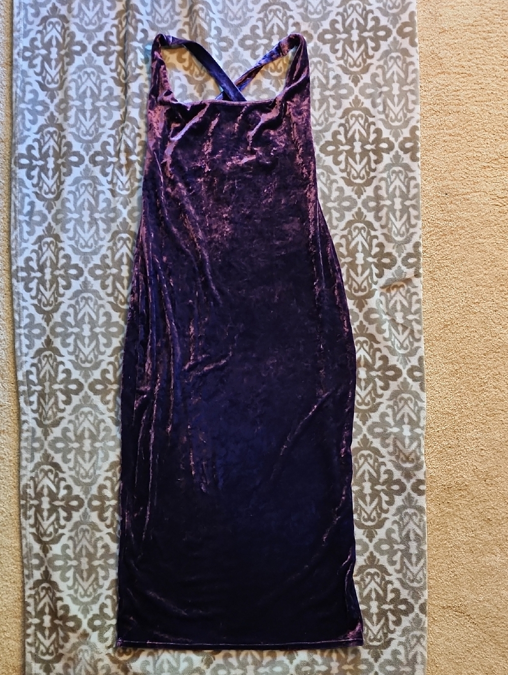 Vintage Donna Karan Velvet Slip Dress